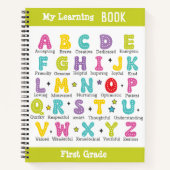 Mein Buch individuelle Name in bunten Buchstaben (Vorderseite)