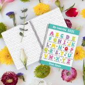 Mein Buch individuelle Name in bunten Buchstaben