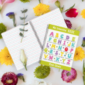 Mein Buch individuelle Name in bunten Buchstaben