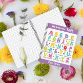 Mein Buch individuelle Name in bunten Buchstaben