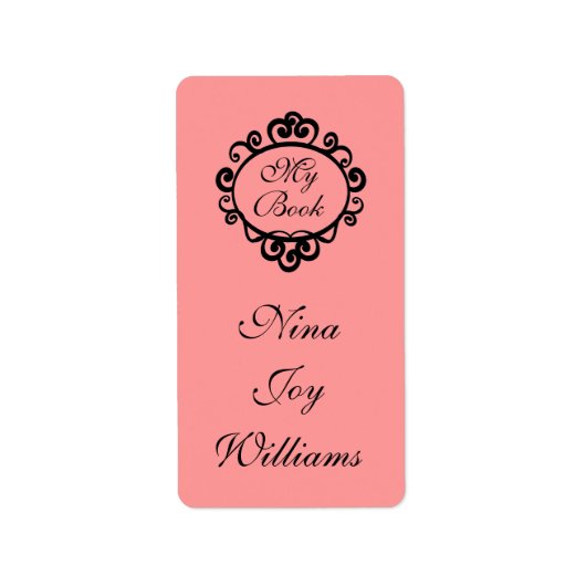 Mein Buch Personalisiert Buchzeichen Sticker Gesch Adressaufkleber (Vorne)