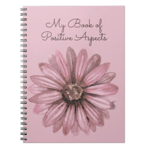 Mein Buch über positive Aspekte Rosa Blüte