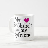 Mein Bücherregal ist meine Freund-Tasse Kaffeetasse (Vorderseite Links)