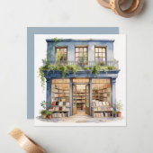 Mein Buchladen  Mitteilungskarte (Vorderseite/Rückseite Beispiel)