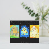 Mein Buddhas Postkarte (Stehend Vorderseite)