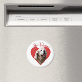 Mein Buff Cocker Spaniel Valentine Magnet (In Situ (Geschirrspüler))