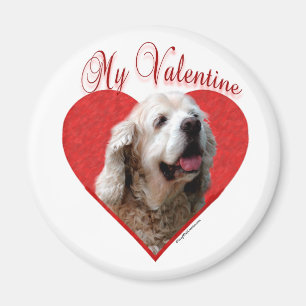 Mein Buff Cocker Spaniel Valentine Magnet