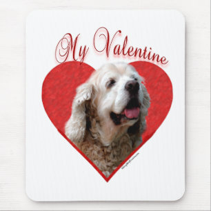 Mein Buff Cocker Spaniel Valentine Mousepad