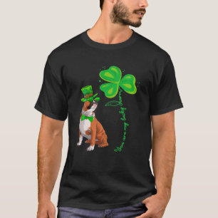 Mein Bull Hund ist mein Glücksbringer Kleeblatt St T-Shirt