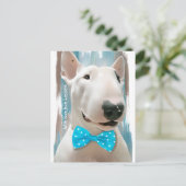 Mein Bull Terrier Postkarte (Stehend Vorderseite)