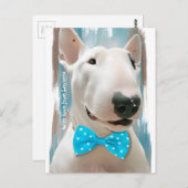 Mein Bull Terrier Postkarte (Vorne/Hinten)