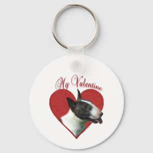 Mein Bull Terrier Valentine Schlüsselanhänger