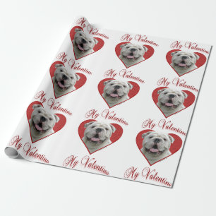 Mein Bulldog Valentine Geschenkpapier