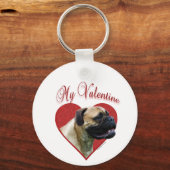 Mein Bullmastiff Valentine Schlüsselanhänger (Vorderseite)