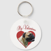 Mein Bullmastiff Valentine Schlüsselanhänger (Rückseite)