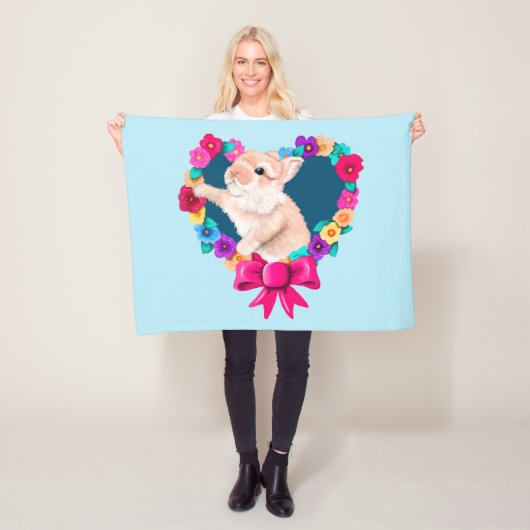 Mein Bunny Valentine Fleecedecke (Beispiel)