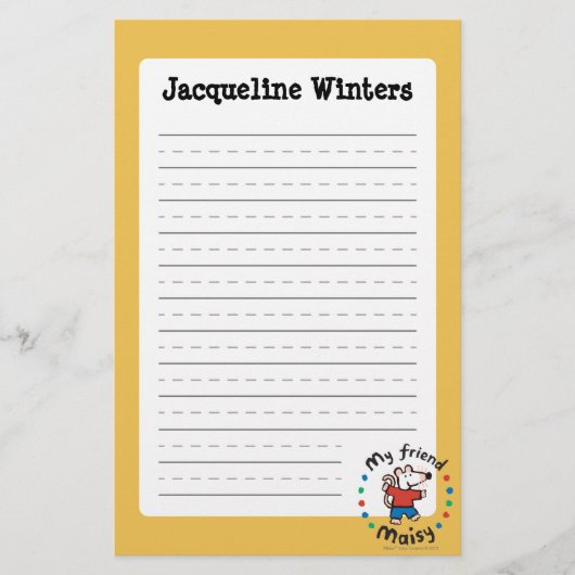 Mein bunter Kreis-Entwurf Freund-Maisy Briefpapier (Vorderseite)