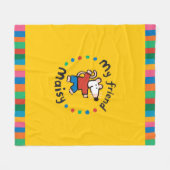 Mein bunter Kreis-Entwurf Freund-Maisy Fleecedecke (Vorderseite (Horizontal))