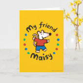 Mein bunter Kreis-Entwurf Freund-Maisy Karte (Gelbe Blume)