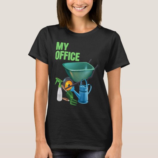 Mein Büro Garden Gardengarten Garten Garten Planti T-Shirt (Vorderseite)