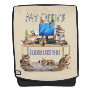 Mein Büro sieht so aus Rucksack