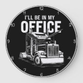 Mein Büro: Trucker's Domain Große Wanduhr (Vorderseite)