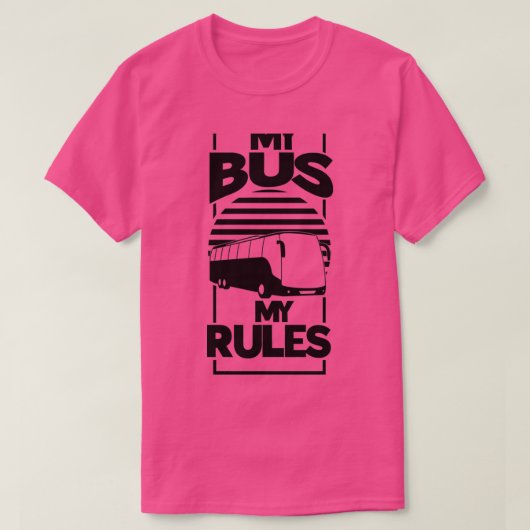 Mein Bus, mein Busfahrer T-Shirt (Design vorne)