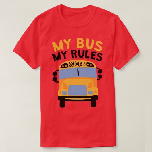 Mein Bus - Regeln Schulbusfahrer 1 T-Shirt (Design vorne)