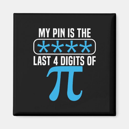 Mein Button ist das letzte 4-stellige Pi-Day Mathe Magnet (Vorne)