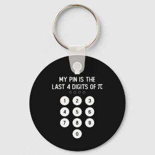 Mein Button sind die letzten 4 Ziffern des Pi-Zahl Schlüsselanhänger