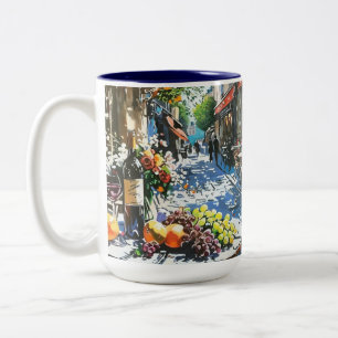 MEIN CAFE ZWEIFARBIGE TASSE