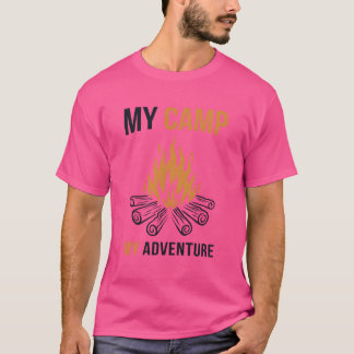 Mein Camp Mein Abenteuer Glamping Backpacking Camp T-Shirt