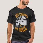 Mein Camper Meine Regeln RV Camping Lover Geschenk T-Shirt (Vorderseite)