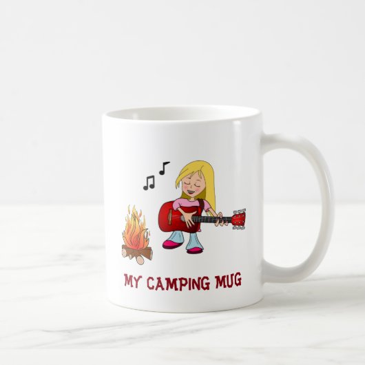 Mein Camping Tasse-Mädchen Kaffeetasse (Rechts)