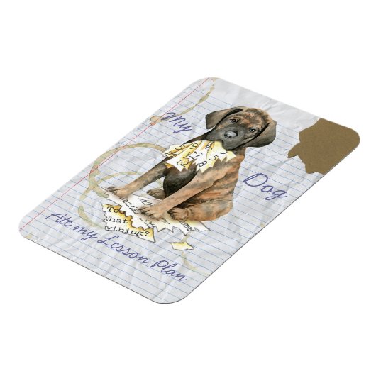 Mein Cane Corso Ate meinen Lektionsplan Magnet (Linke Seite)