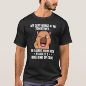 Mein Capy windet mich manchmal Funny Capybara Capi T-Shirt (Vorderseite)