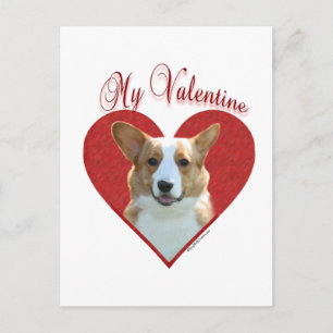 Mein Cardigan Welsh Corgi Valentine Feiertagspostkarte