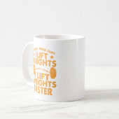 Mein Cardio ist es, schneller Gewicht zu heben Kaffeetasse (Vorderseite Links)