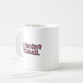 Mein Cardio? Pickleball. Funny Typografy Kaffeetasse (Vorderseite Links)
