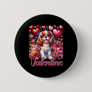 Mein Cavalier King Charles Spaniel ist mein Valent Button