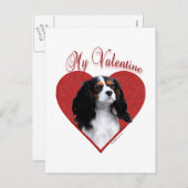 Mein Cavalier Valentine Feiertagspostkarte (Vorne/Hinten)