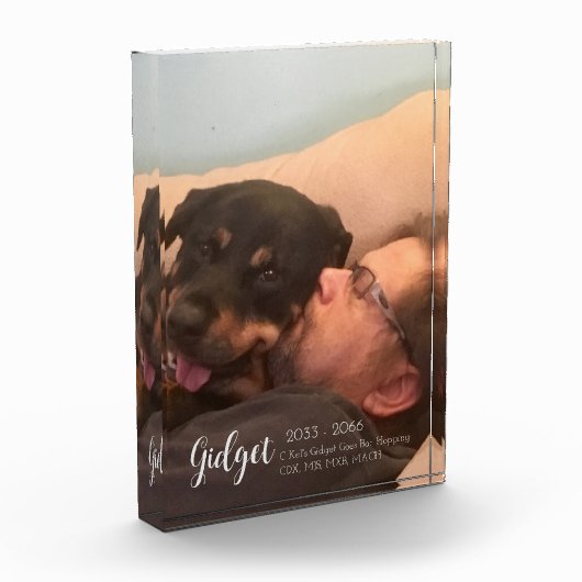 Mein Champion Hund Foto Titel Memorial (Links)