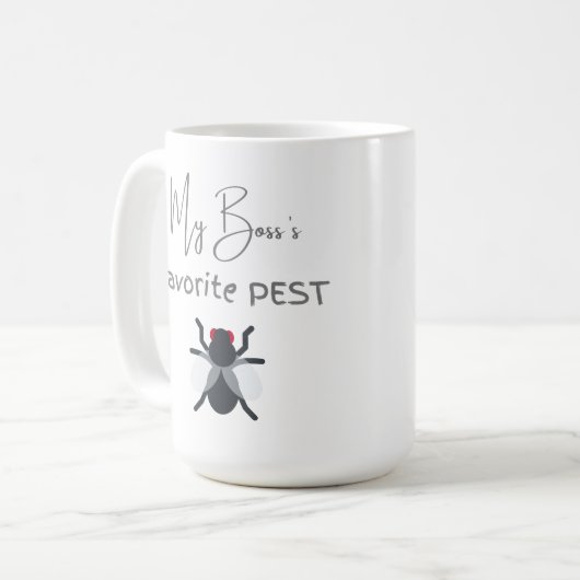 mein Chef, der Lieblingsschädling Kaffeetasse (Vorderseite Links)