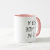 Mein Chef hält mich für Phantastisch - Büro Humor- Tasse (VorderseiteRechts)