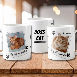 Mein Chef hat Schnurrhaare Katzenpfote Foto Name T Kaffeetasse