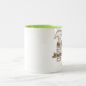 Mein Chef ist ein jüdischer Tischler! Zweifarbige Tasse (Mittel)