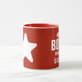 Mein Chef ist ein Rot und ein Weiß des Tasse (Zentrum)