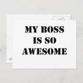 Mein Chef ist so phantastisch.png Postkarte (Vorne/Hinten)