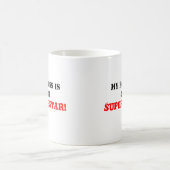 Mein Chef ist Superstar #1! Kaffeetasse (Mittel)