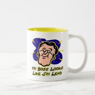 Mein Chef sieht wie Jay Leno aus Zweifarbige Tasse